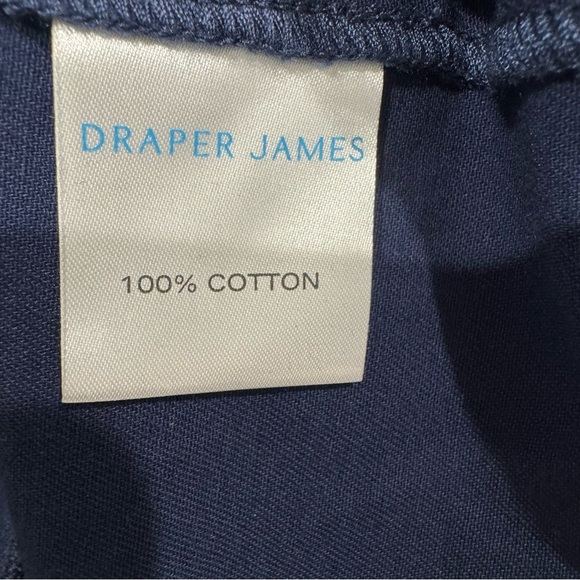Draper James Utility Shirt Dress Washed Twill Nassau Navy XL NWT $150 Pockets - Picture 5 of 7